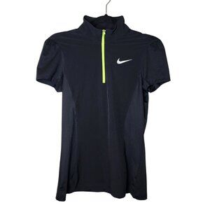 Nike Golf Tour Performance Womens Short Sleeve Polo with Neon Zipper, Size S